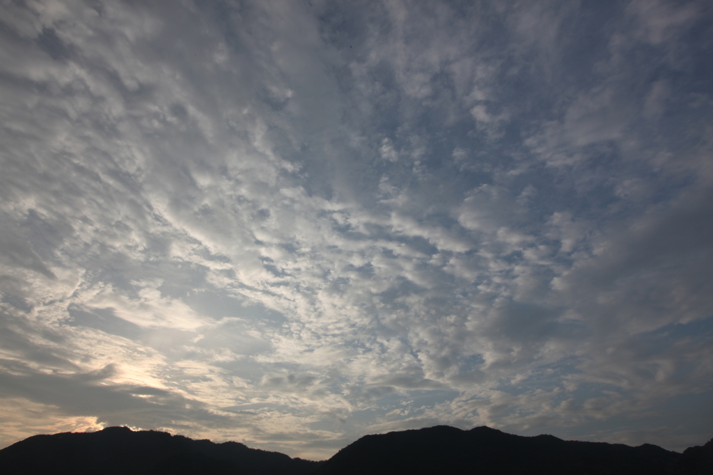 夕暮れ○　夕焼け×