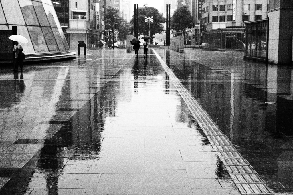 rough monochrome rain #1