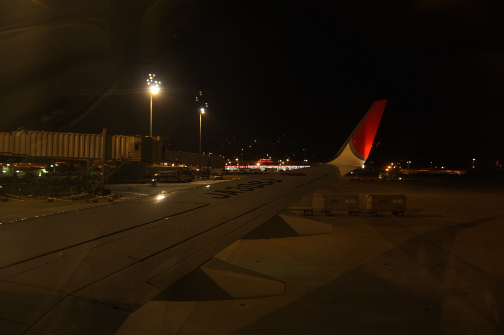 夜の空旅