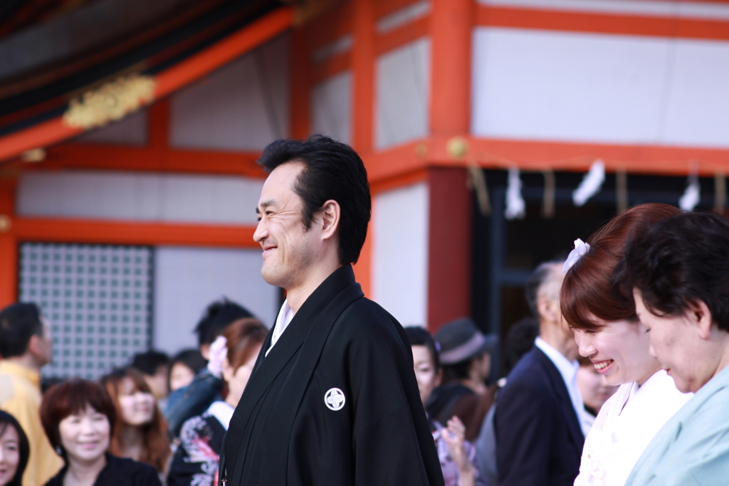 八坂神社にて