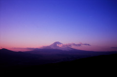 芦ノ湖スカイラインより富士山を望む