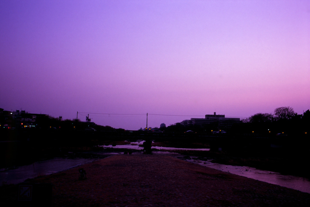 夕方の鴨川