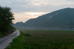 夕立ち過ぎて。