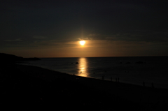 角島から見た夕日