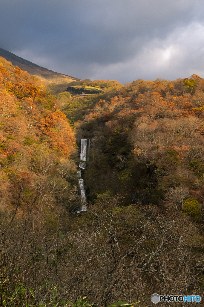 方等の滝　いろは坂から