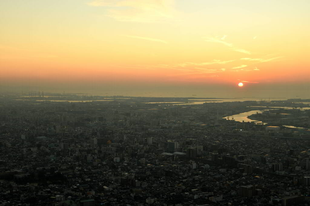 ハルカスからの夕暮れ②