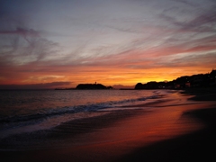 夕方の海