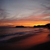 夕方の海