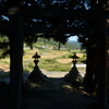 神社の階段から