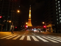 深夜の東京タワー