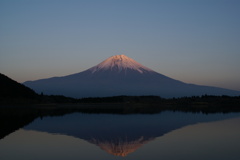 田貫湖での逆さ富士