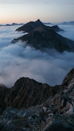 北穂高岳から槍ヶ岳