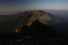 北岳から間ノ岳