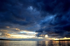 雲だらけ