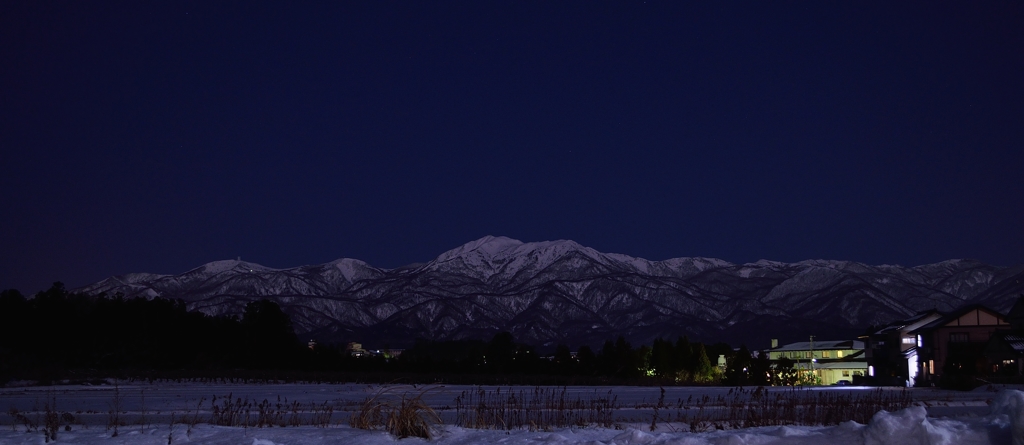 夜の大佐渡山脈