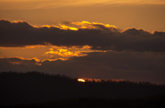 夕日雲