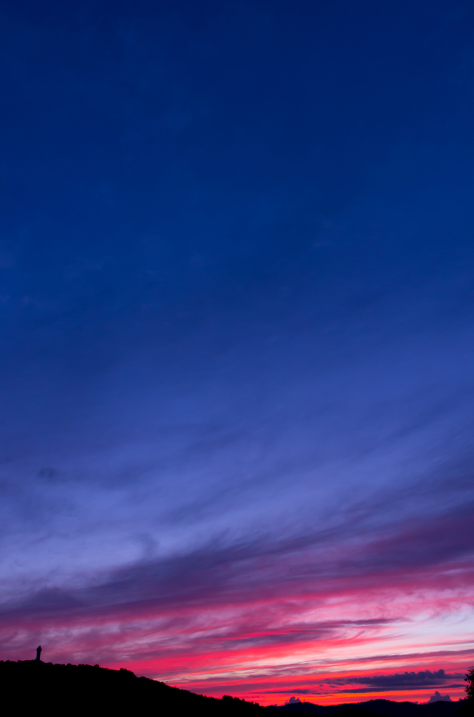 At nightfall. 