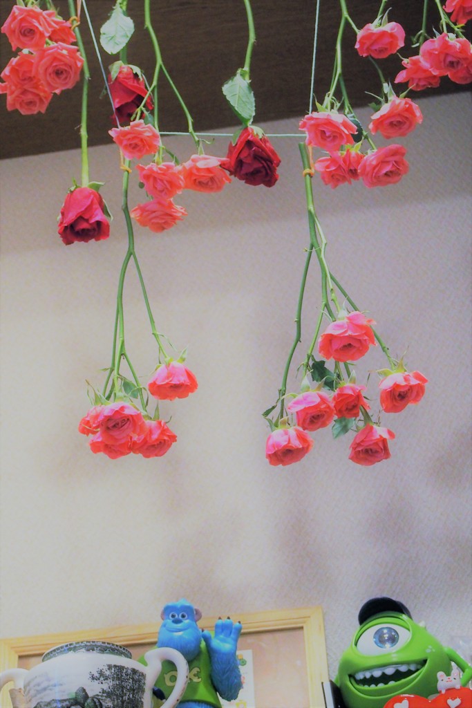 頂いた花束を