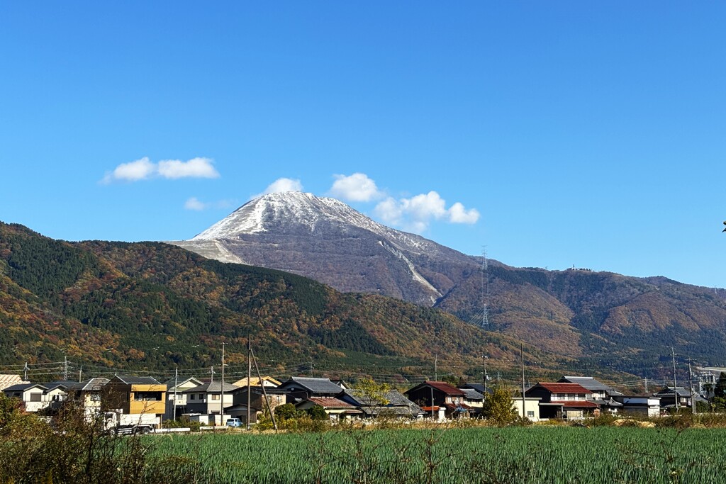 伊吹山初冠雪②