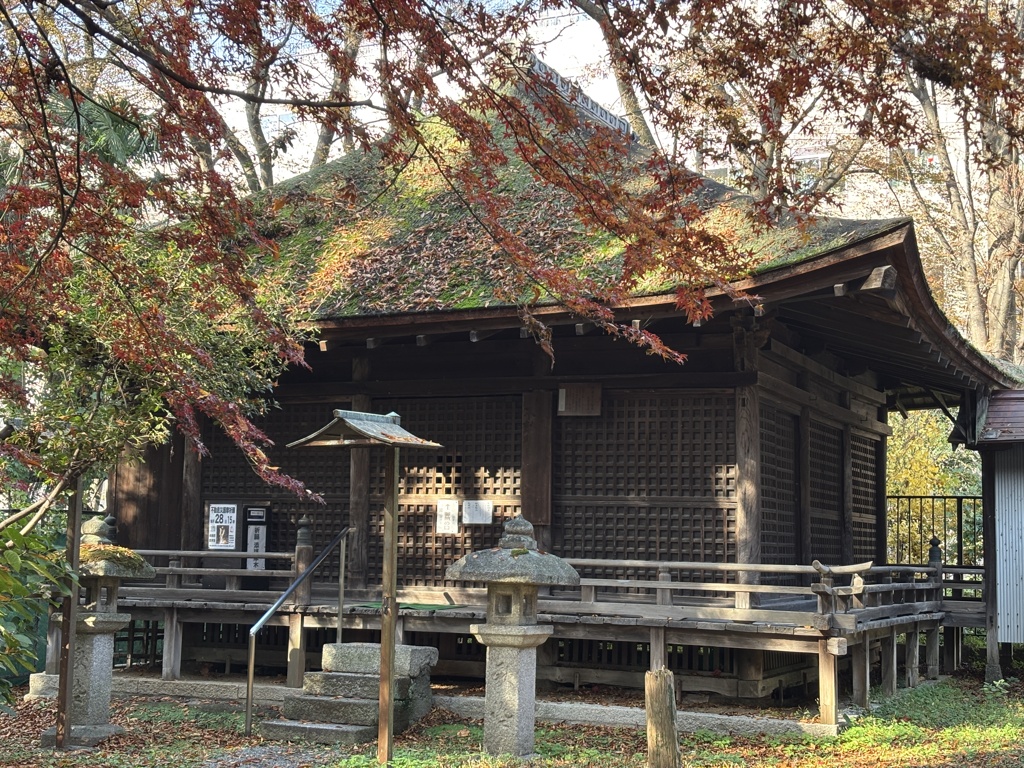 ひっそりと紅葉