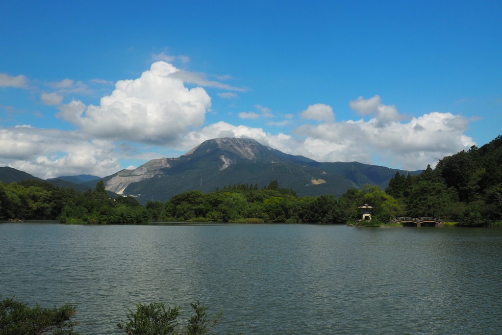 三島池からの伊吹山