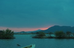 西の湖夕景