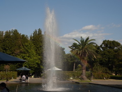須磨離宮公園　噴水の虹