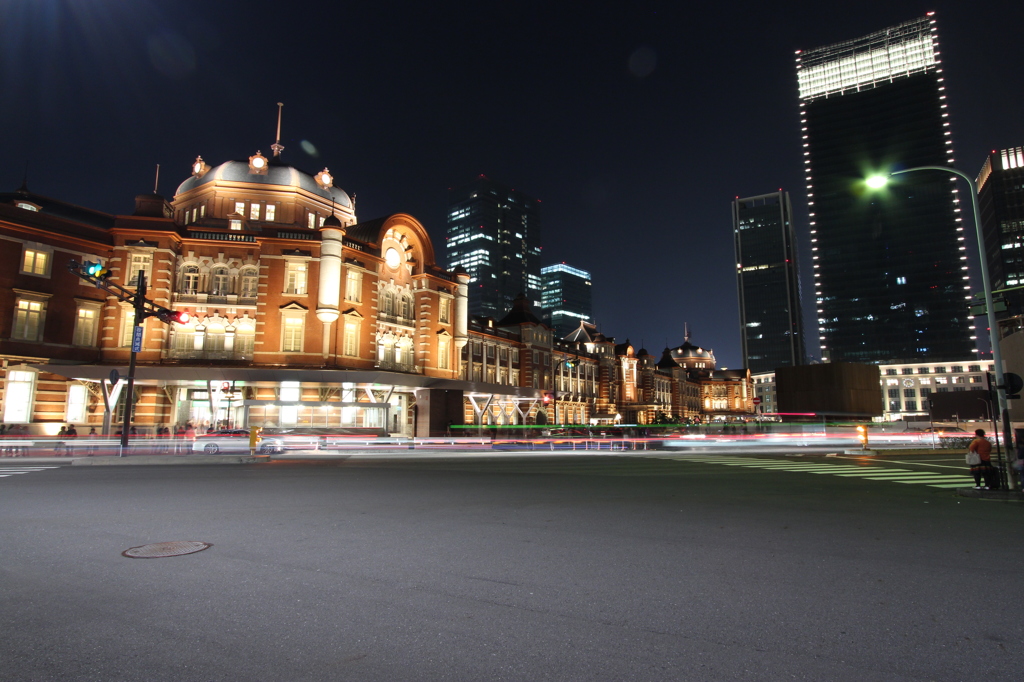 東京駅の夜景