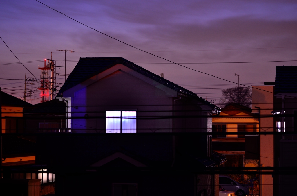 夕暮れ