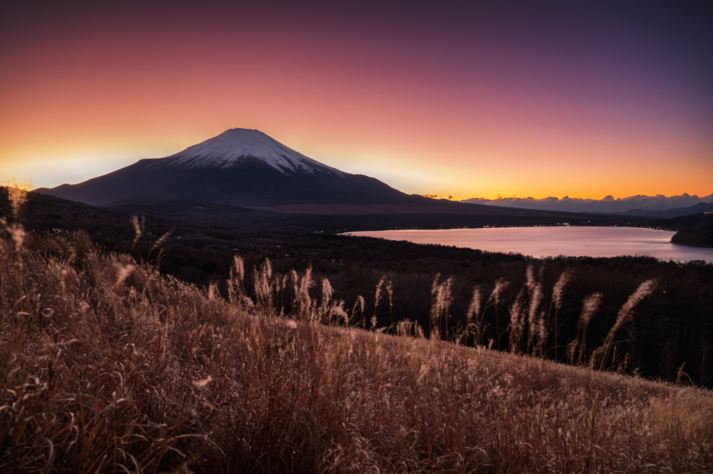 山中湖パノラマ台夕景