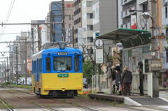 大通りのチン電（13・05・04阪堺大小路電停）