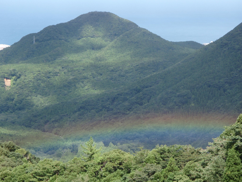 屋久島の虹