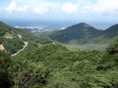 屋久島の虹