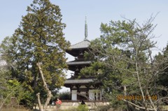 法起寺の三重塔