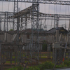 住宅街の変電所