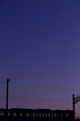 Moon and Train
