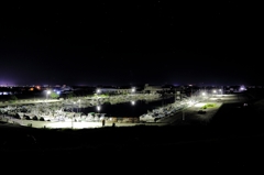 夜の漁港