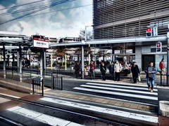 『京福電鉄　嵐電天神川駅』