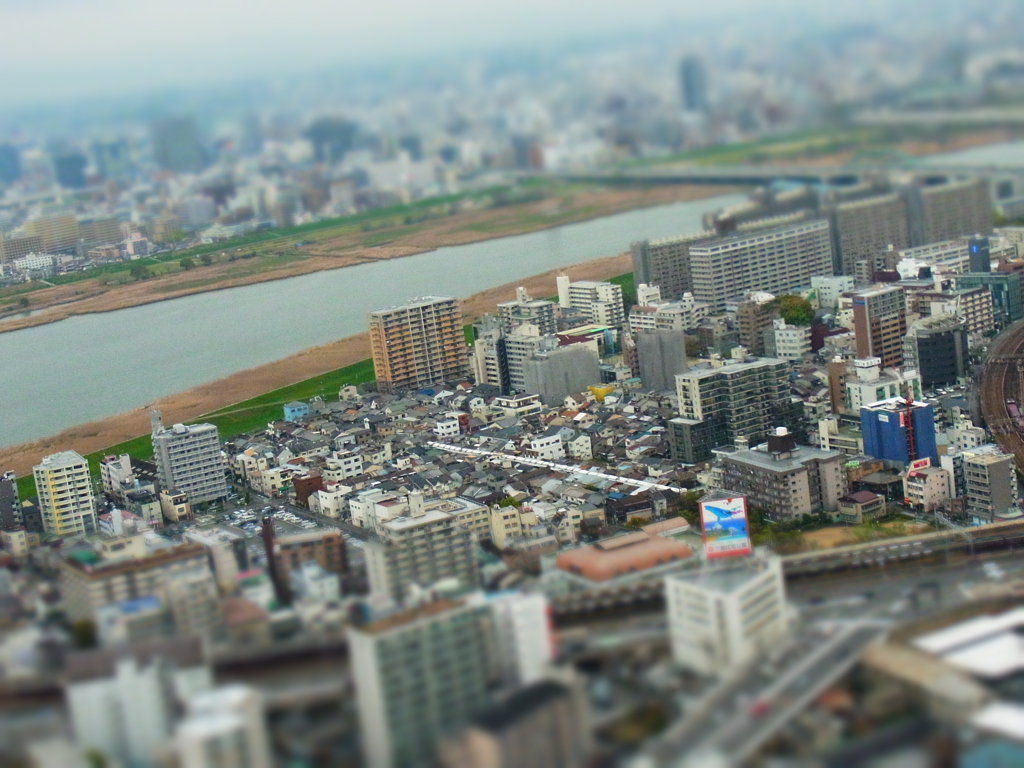 『梅田スカイビルからの景色』