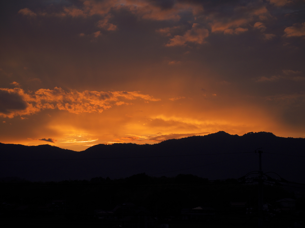 今日の夕焼け