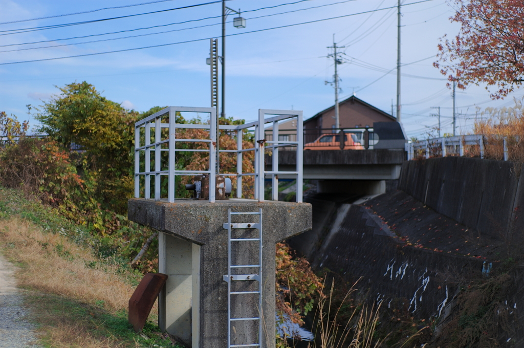 黒瀬川を散歩・水門