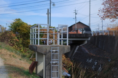 黒瀬川を散歩・水門