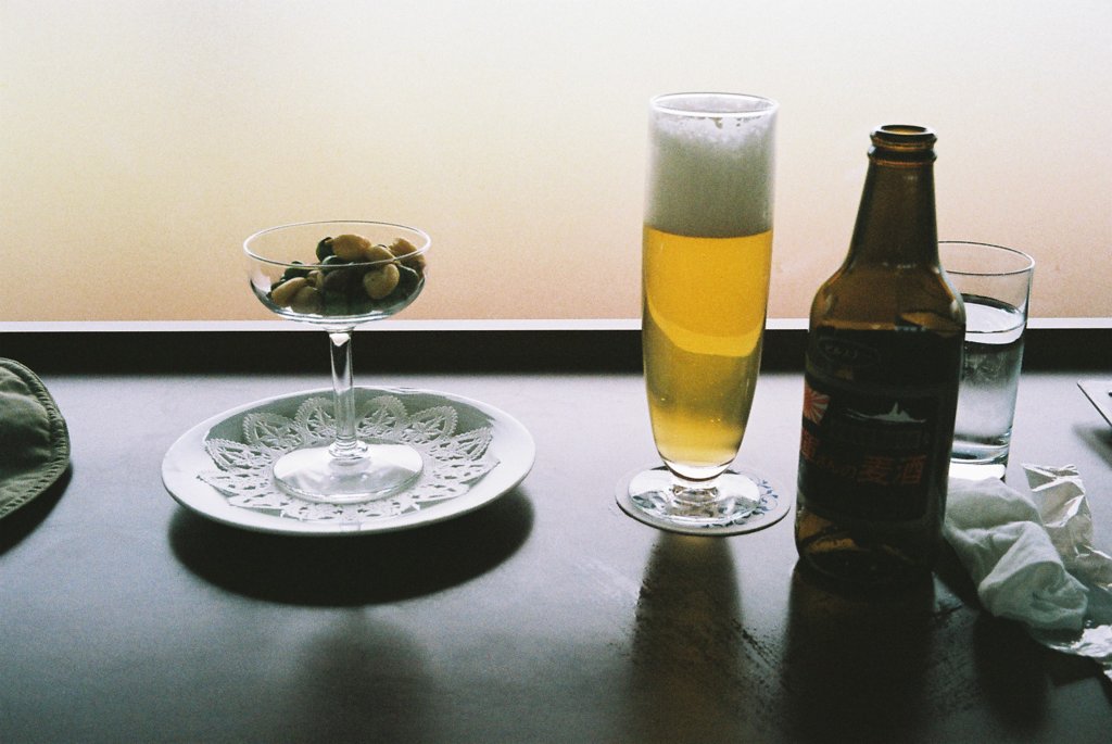 撮影の〆に一杯