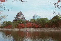 広島城の紅葉