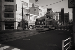 路面電車がある風景