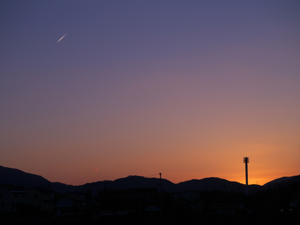 まるで流れ星のように