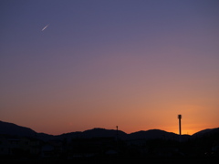 まるで流れ星のように