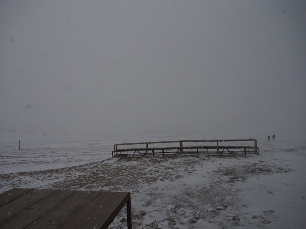 誰もいないけど記念撮影