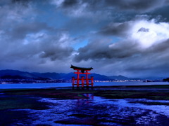 陽を浴びる