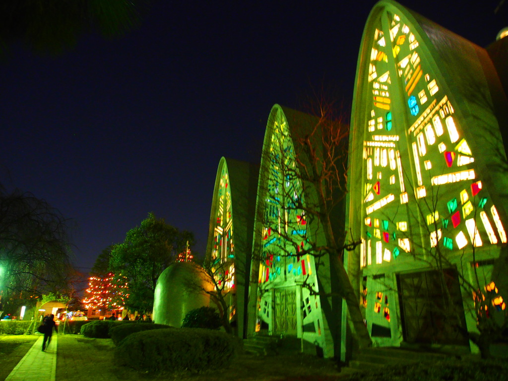 礼拝堂のある景色